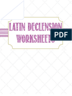 Latin Declension Worksheets - FamilyStyleSchooling PDF