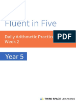 Fluent in Five - Year 5 - Week 2 PDF