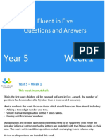Fluent in Five Questions and Answers: Year 5 Week 1