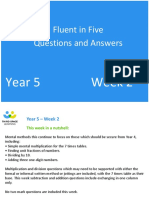 Fluent in Five Questions and Answers: Year 5 Week 2