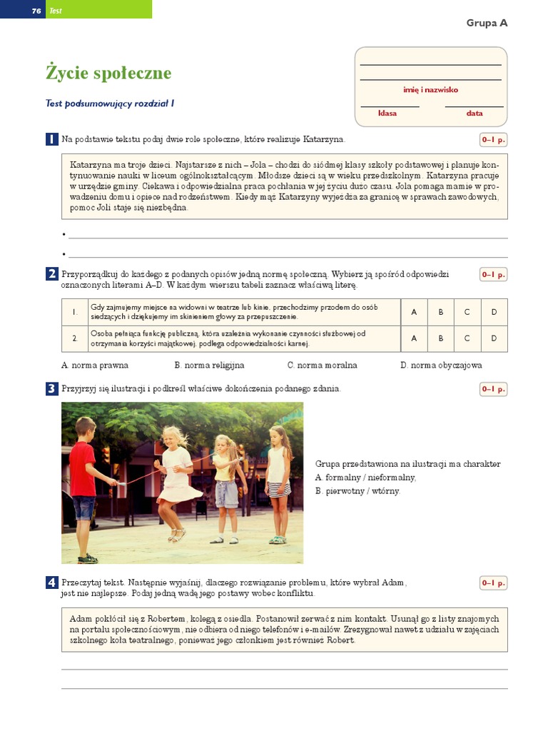 Test Wos Klasa 8 Dział 2
