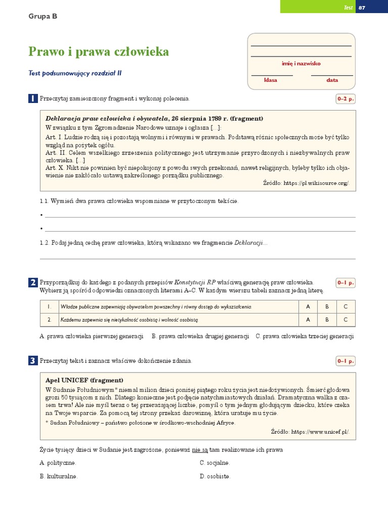 W Centrum Uwagi Sprawdzian Prawa Człowieka