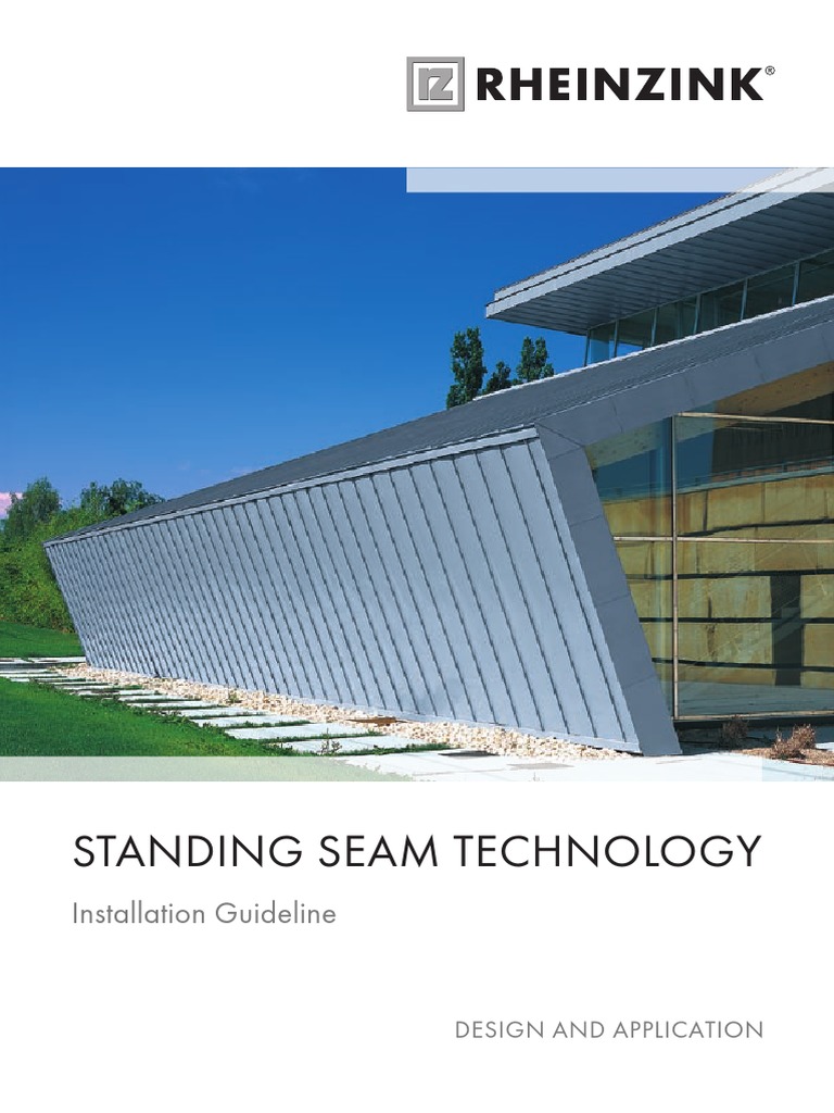 Rheinzink Standing Seam Technology | PDF | Roof | Thermal Expansion