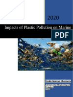 Impacts of Plastic Pollution On Marine Life: Syeda Samrah Shazmeen