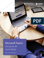 Microsoft Teams Educacion Secuencia de Aprendizaje SPA PDF