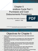 The Expenditure Cycle Part 1: Purchases and Cash Disbursements Procedures