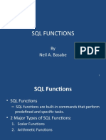 SQL Functions: by Neil A. Basabe