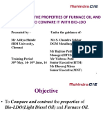 Analyse The Properties of Furnace Oil and To Compare It With Bio-Ldo