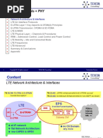 LTE Fundamentals + PHY: Network Architecture Interfaces