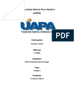 Tarea 4 Etica Profesional Del Psicologo