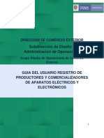 Guia Del Usuario Registro de Productores y Comercializadores de Aparatos Electricos y Electronicos PDF