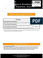 Secure broadband access equipment and service prices for iDirect systems