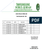 JADWAL PENILAIAN KINERJA GURU New