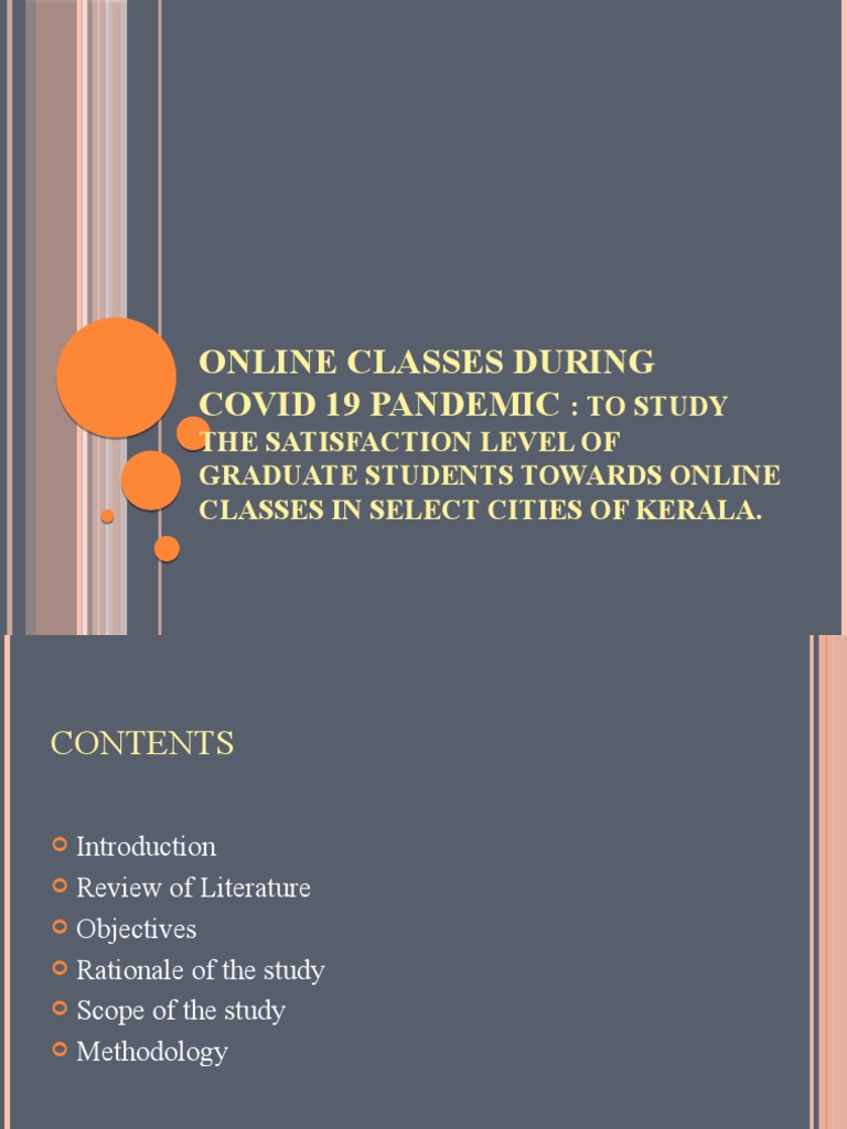 Online Classes During Covid 19 Pandemic | PDF | Educational Technology