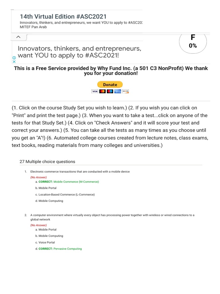 Test Chapter 8 Wireless, Mobile Computing, and Mobile Commerce