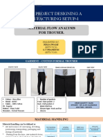 Minor Project Designing A Manufacturing Setup-1: Material Flow Analysis For Trouser