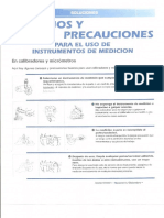 Consejos y Precauciones Uso Instrumentos Medicion