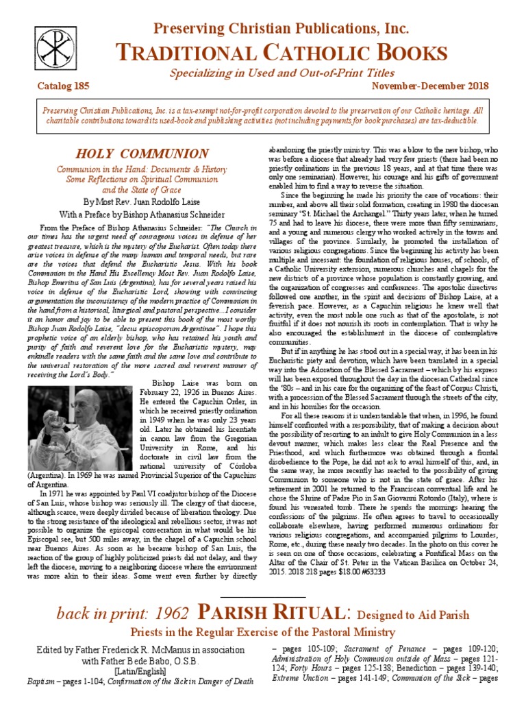 Catalog 185 | PDF | Catholic Church | Eucharist