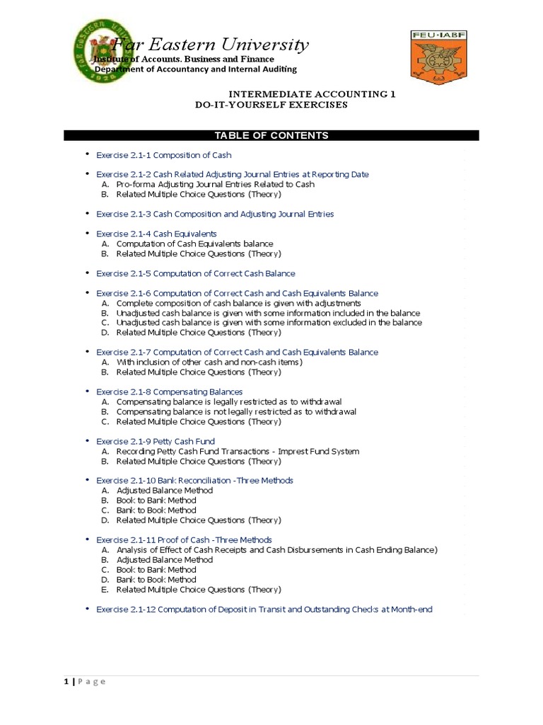 2.1D Diy-Exercises (Answer Key) | PDF | Transaction Account | Deposit  Account