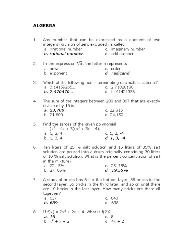 Mathreviewer 1 Pdf Volt Numbers