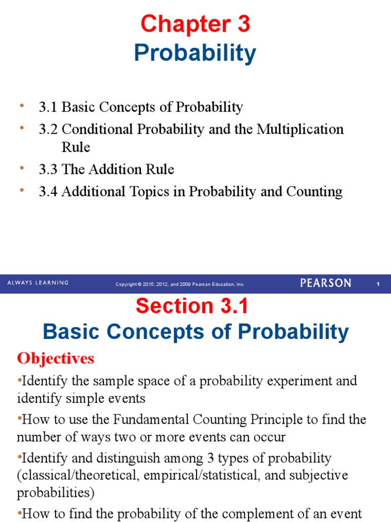 Chapter 3 Probability | PDF | Probability | Blood Type
