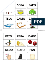 Juego Palabras e Imágenes PDF