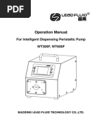 Operation Manual: For Intelligent Dispensing Peristaltic Pump WT300F, WT600F