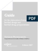Guide For The Elaboration of Monographs On Herbal Drugs and Herbal Drug Preparations