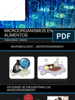 Microorganismos en Alimentos