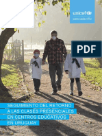 Seguimiento Del Retorno A Las Clases Presenciales en Centros Educativos en Uruguay