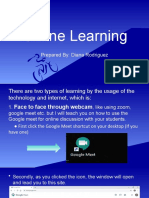 Online Learning: Prepared By: Diana Rodriguez