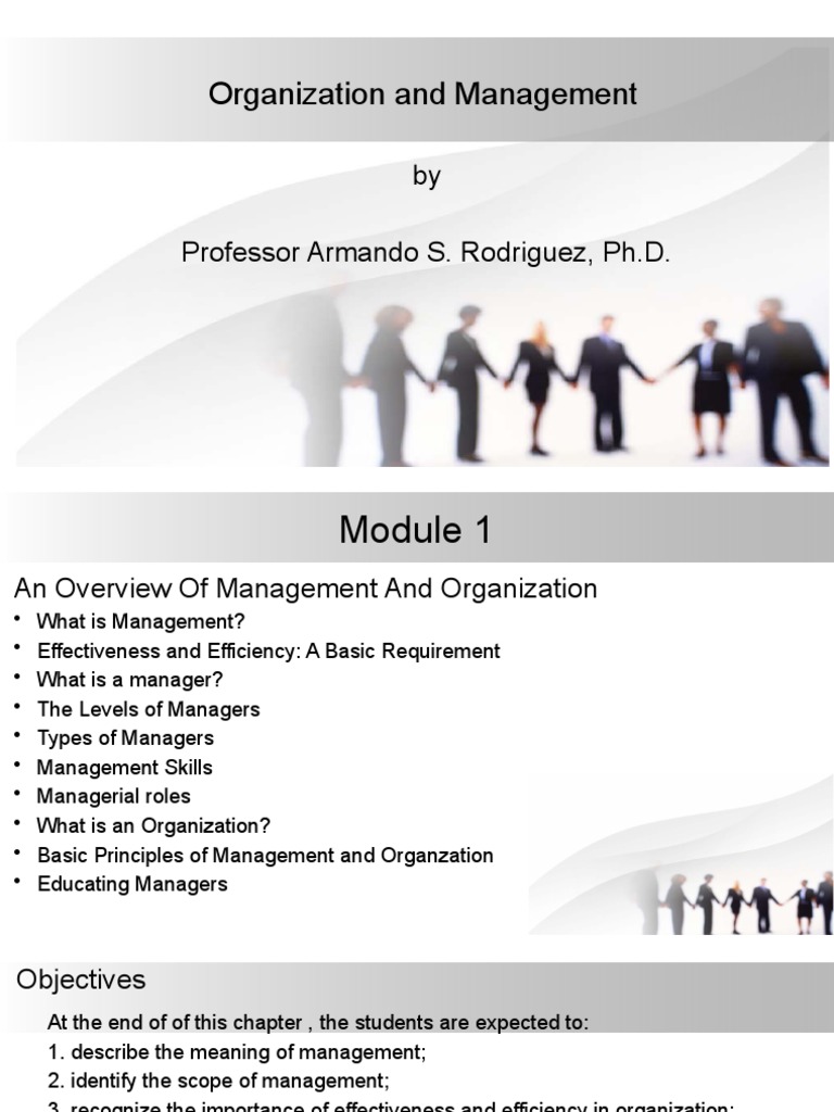 Overview of Management Principles | PDF | Goal | Business