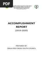 aCCOMPLISHMENT REPORT 2019-2020