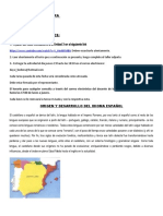 Lengua y Literatura Origen y Desarrollo Del Idioma Español