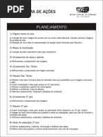 Cronograma de açoes
