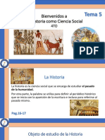 La Historia como ciencia social (temas 5,6,7)