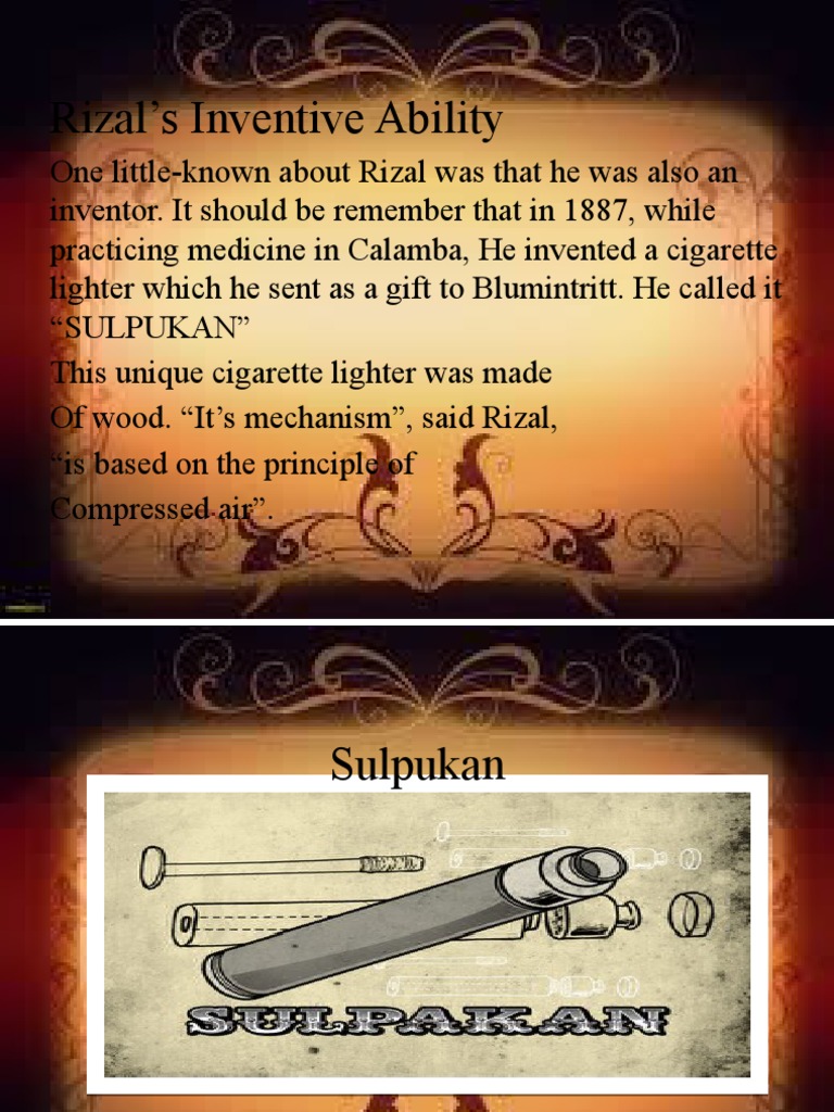 Rizal's Invention of the Sulpukan Lighter | PDF