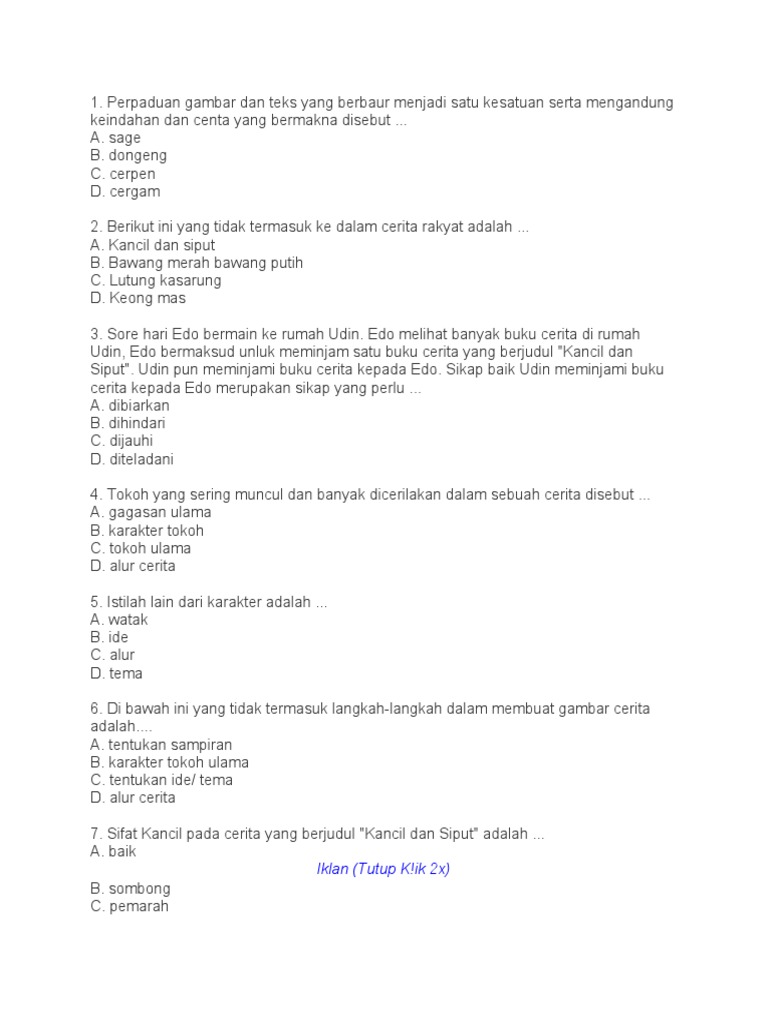 Soal Kelas 5 Tema 4 Subtema 3 Kesehatan Organ Peredaran Darah