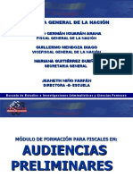 Audiencias - Preliminares Modulo Fiscales