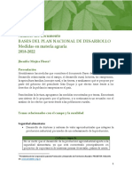Medidas Anunciadas en Las Bases Del PND en Políticas Agropecuarias - 11 03 19