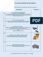 Catálogo de productos de limpieza Ica