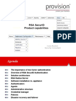 Rsa Securid Product Capabilities: Ivona Rustem Security Consultant