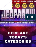 Jeopardy - UNIT 2 - GRADE 4