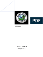 Barangay Citizens Charter 2025 | PDF | Government