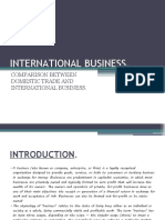 Comparison Between Domestic Trade and International Business