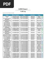 E2PDF Report Call Log: Name Phone Number Time Duration Type