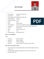 Curriculum Vitae: Data Pribadi