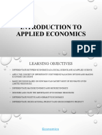 Introduction To Applied Economics