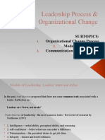 Leadership Process & Organizational Change