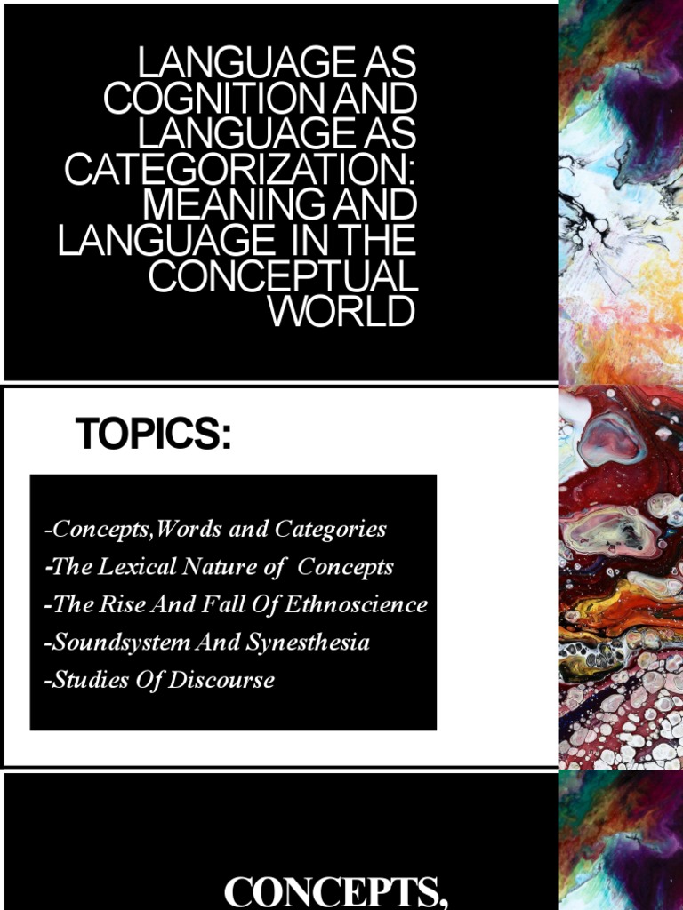 Language, Cognition, and Categorization | PDF | Discourse | Linguistics